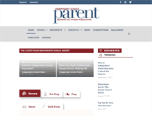 Tablet Screenshot of independentschoolparent.com